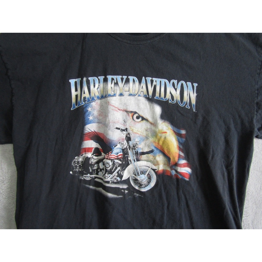 Harley Davidson Eagle Motorcycle T Shirt 2005 Alamo City San‎ Antonio Texas 2X - Picture 3 of 10